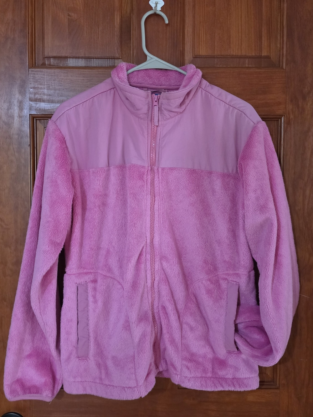 The Children's Place Girls Pink Fleece Full Zip Jacket w/ Pockets Size M